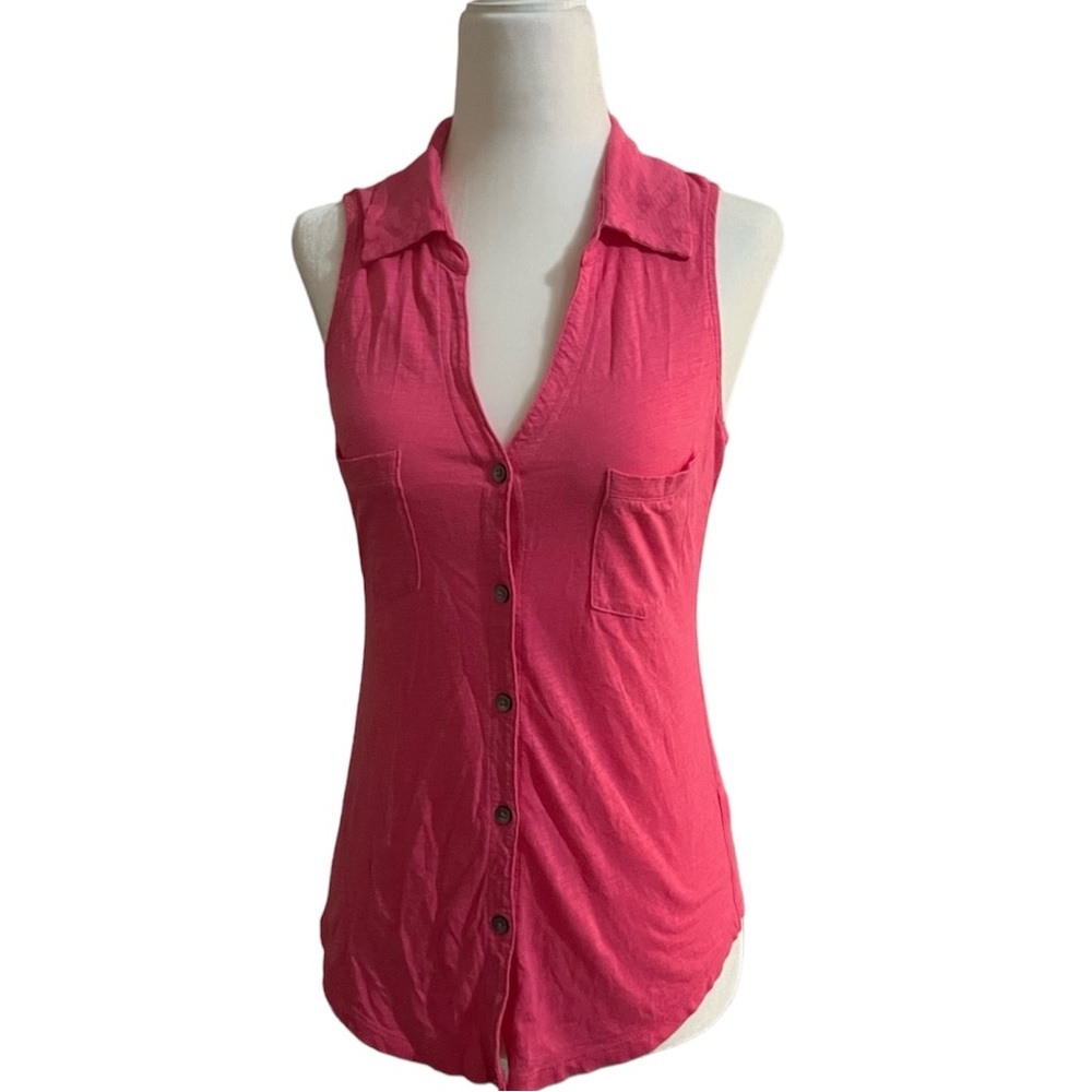 Express Bright Pink Button Down Shirt XS
